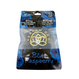 Delta-9 THC Gummies – 300mg – Blue Raspberry