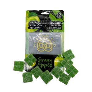 Delta-9 THC Gummies – 300mg – Green Apple