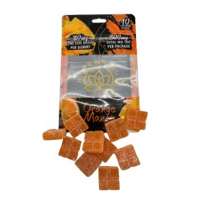 Delta-9 THC Gummies – 300mg – Orange Mango